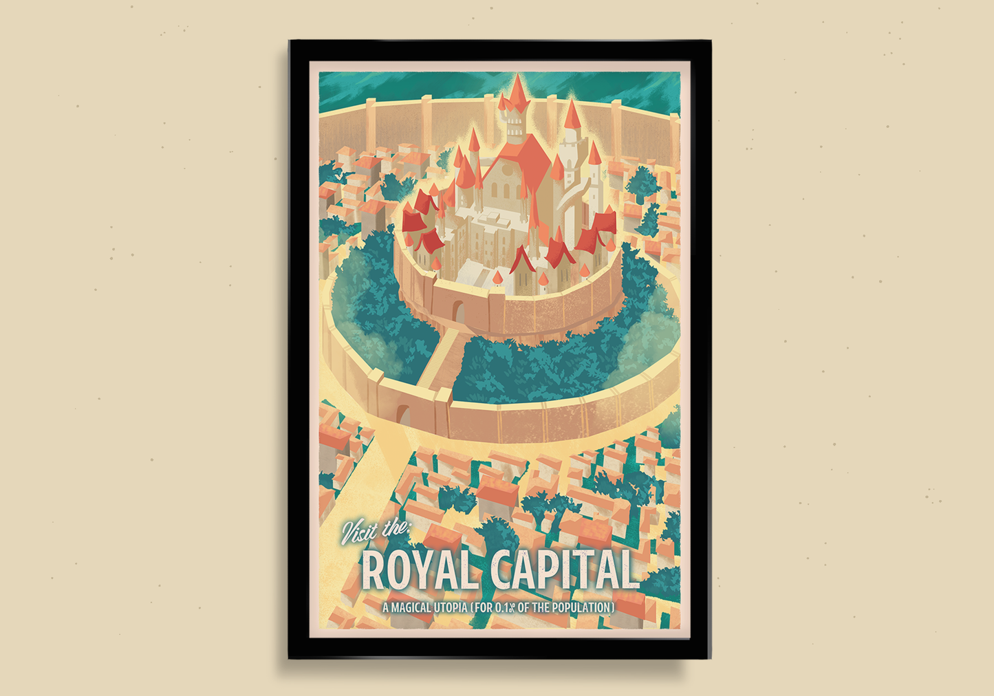 Royal Capital Black Clover Inspired Travel Poster