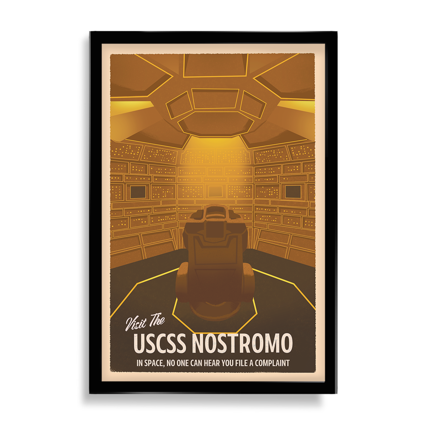 Alien USCSS Nostromo Inspired Travel Poster