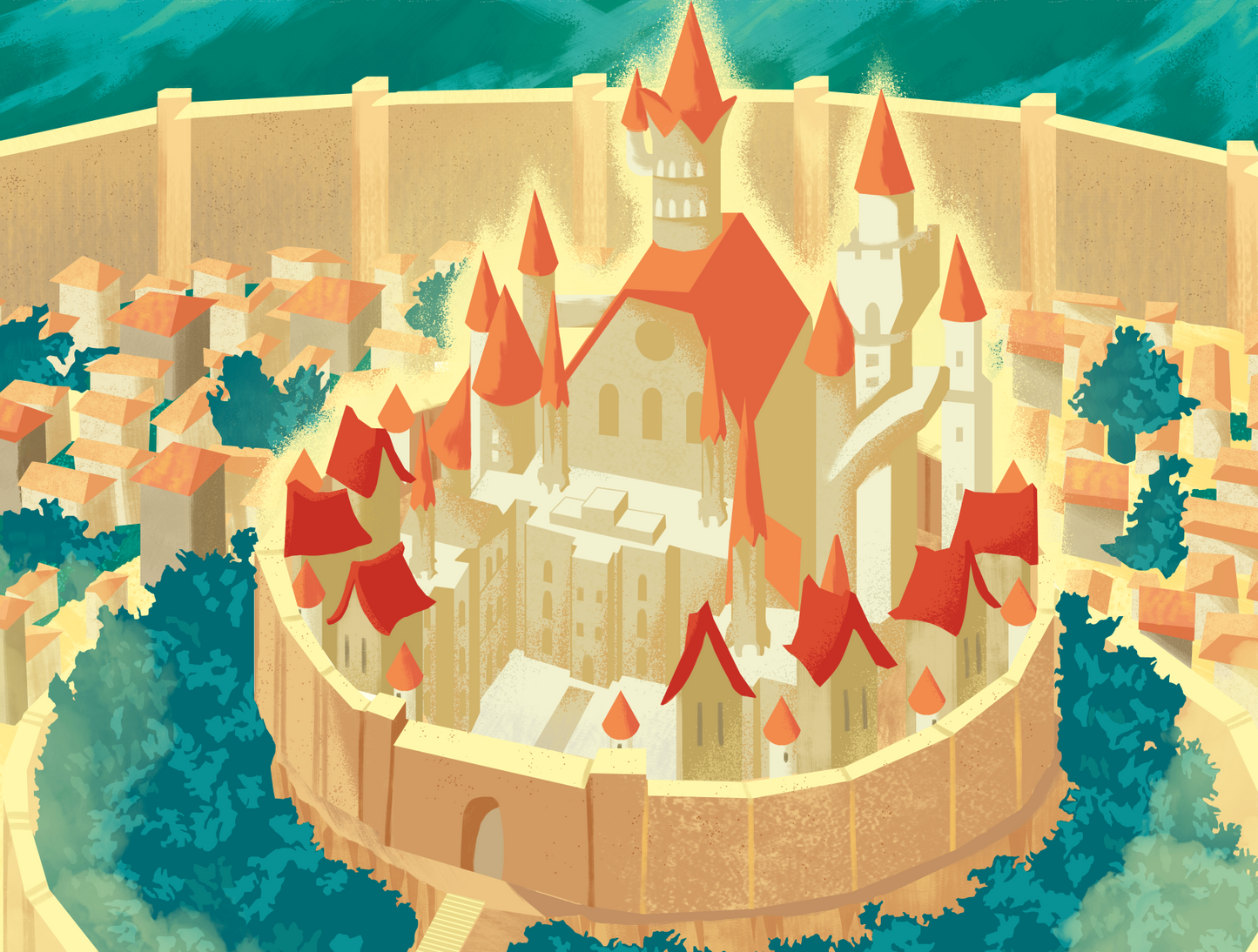 Royal Capital Black Clover Inspired Travel Poster