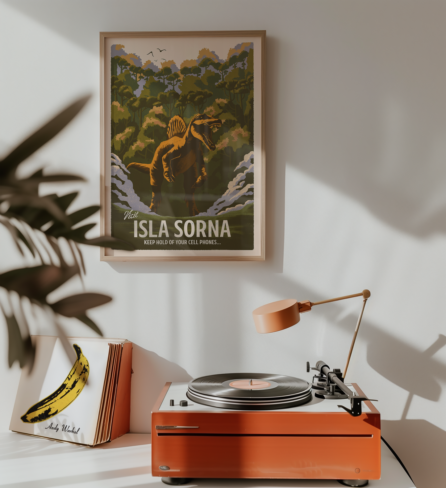 Jurassic Park Isla Sorna Inspired Travel Poster