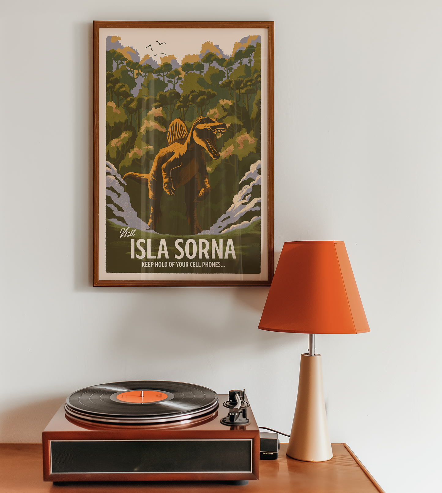 Jurassic Park Isla Sorna Inspired Travel Poster