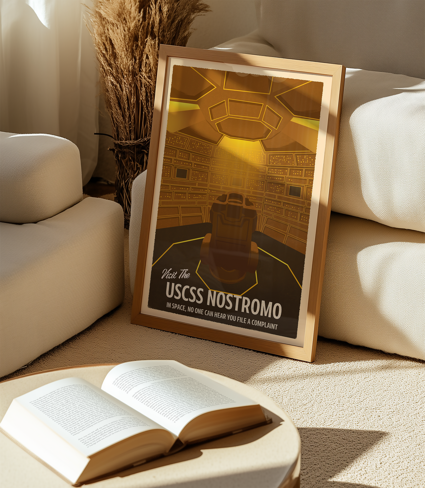 Alien USCSS Nostromo Inspired Travel Poster