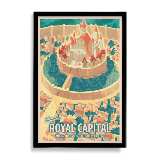 Royal Capital Black Clover Inspired Travel Poster