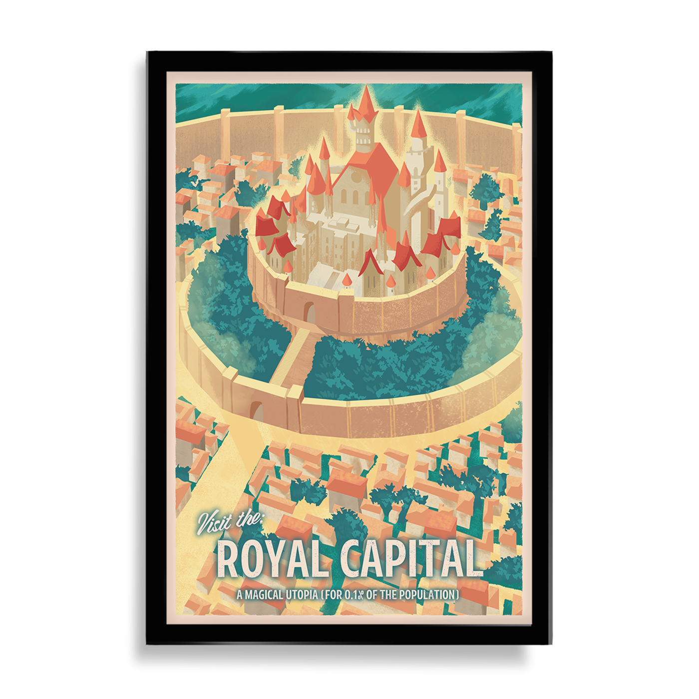 Royal Capital Black Clover Inspired Travel Poster