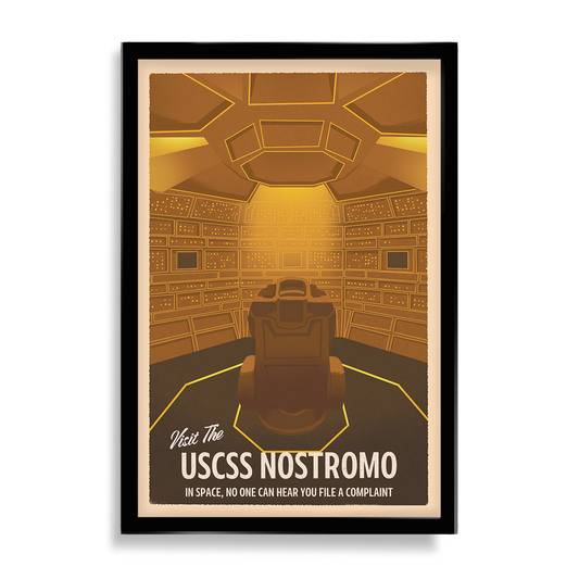 Alien USCSS Nostromo Inspired Travel Poster