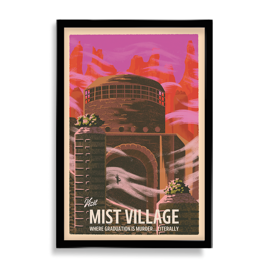 Mist Village Boruto Inspired Travel Poster