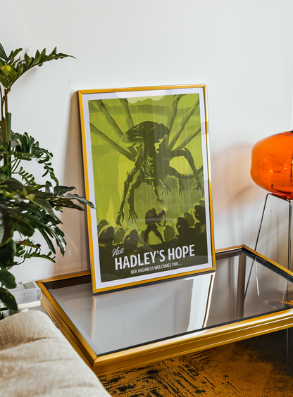 Alien Hadley’s Hope Inspired Travel Poster