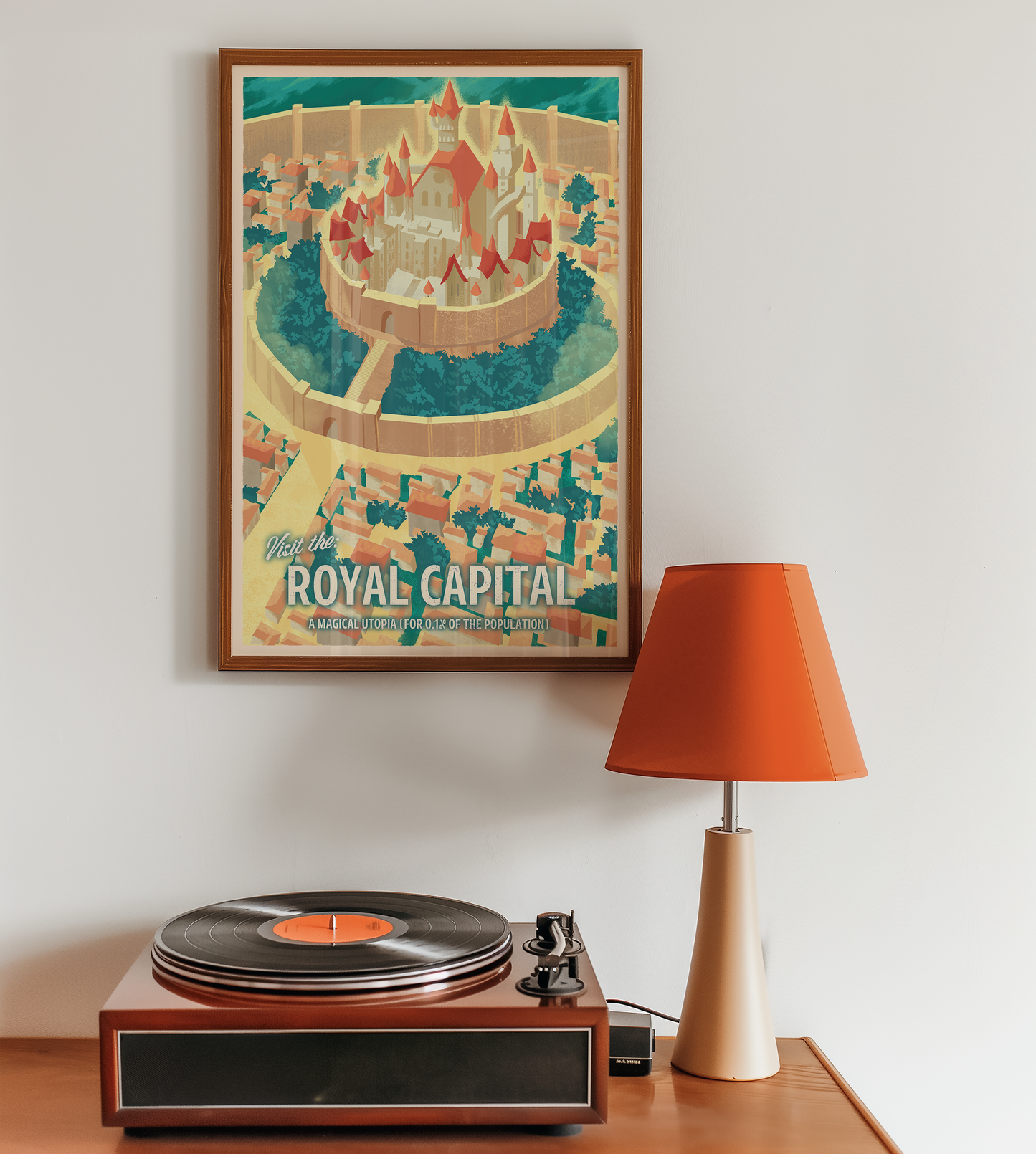 Royal Capital Black Clover Inspired Travel Poster