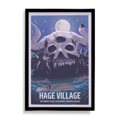 Hage Village Black Clover Inspired Travel Poster