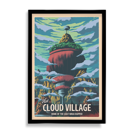 Cloud Village Boruto Inspired Travel Poster