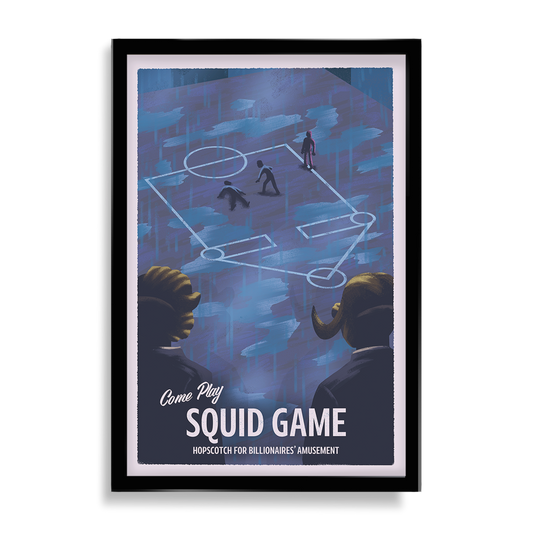 Squid Games Final Game Inspired Travel Poster