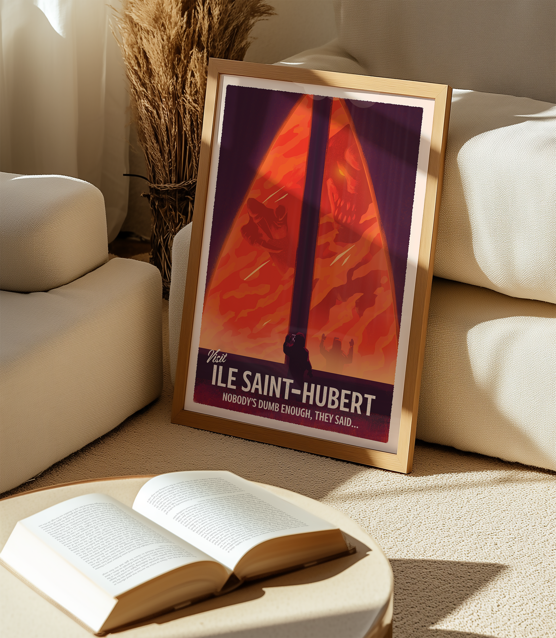Jurassic Park Ile Saint-Hubert Inspired Travel Poster – The Deep Vault Jurassic Park Ile Saint-Hubert Inspired Travel Poster – The Deep Vault