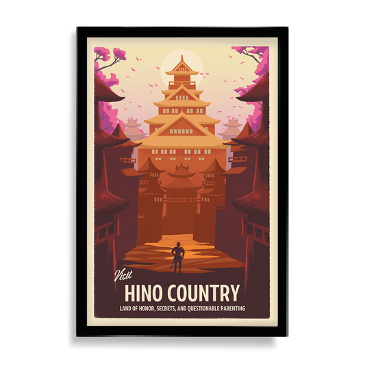 Hino Country Black Clover Inspired Travel Poster