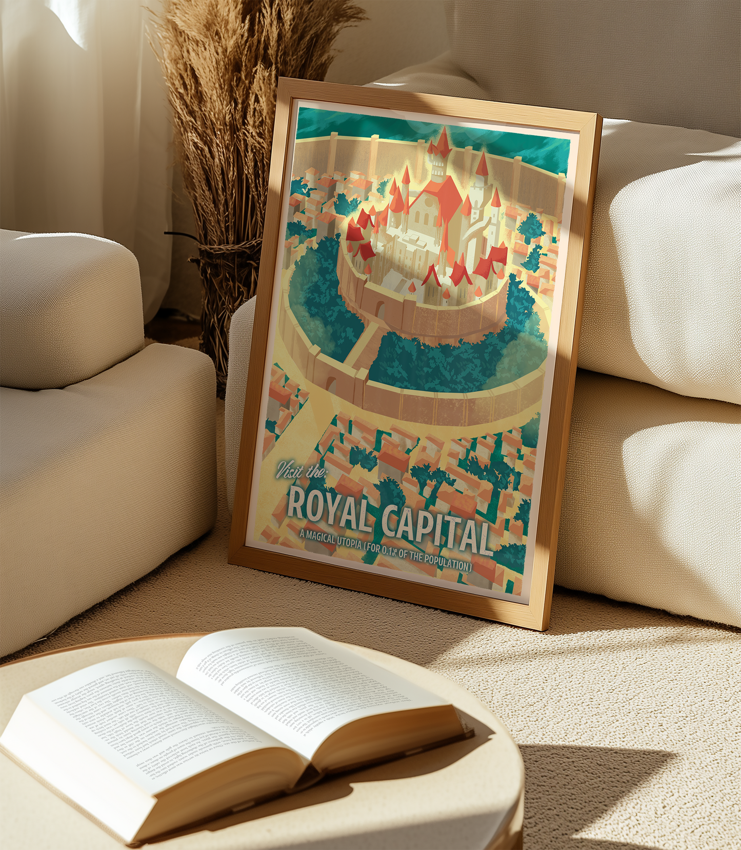 Royal Capital Black Clover Inspired Travel Poster